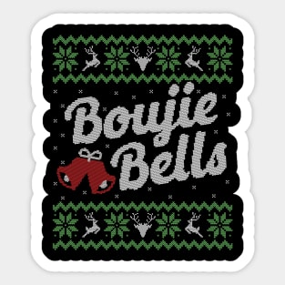 Ugly Christmas Sweater Boujie Bells Sticker